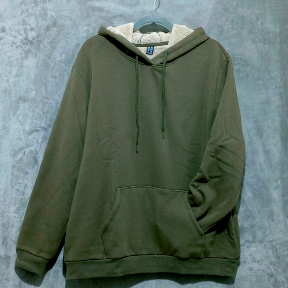 Cozy Olive Green Hoodie
